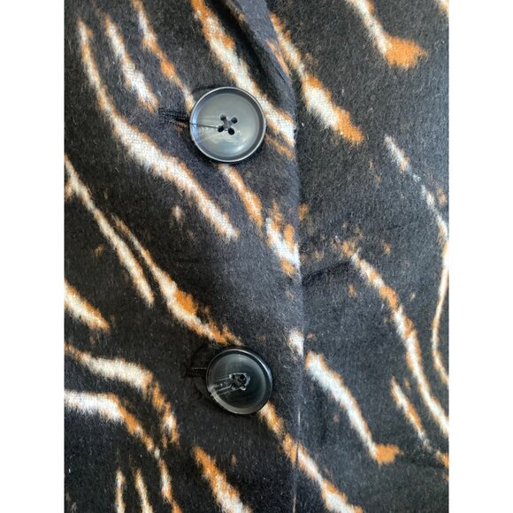 City Chic Animal Lust Coat Jacket Plus Size 16 Retro 70s Style Leopard Print NWT - Picture 6 of 13